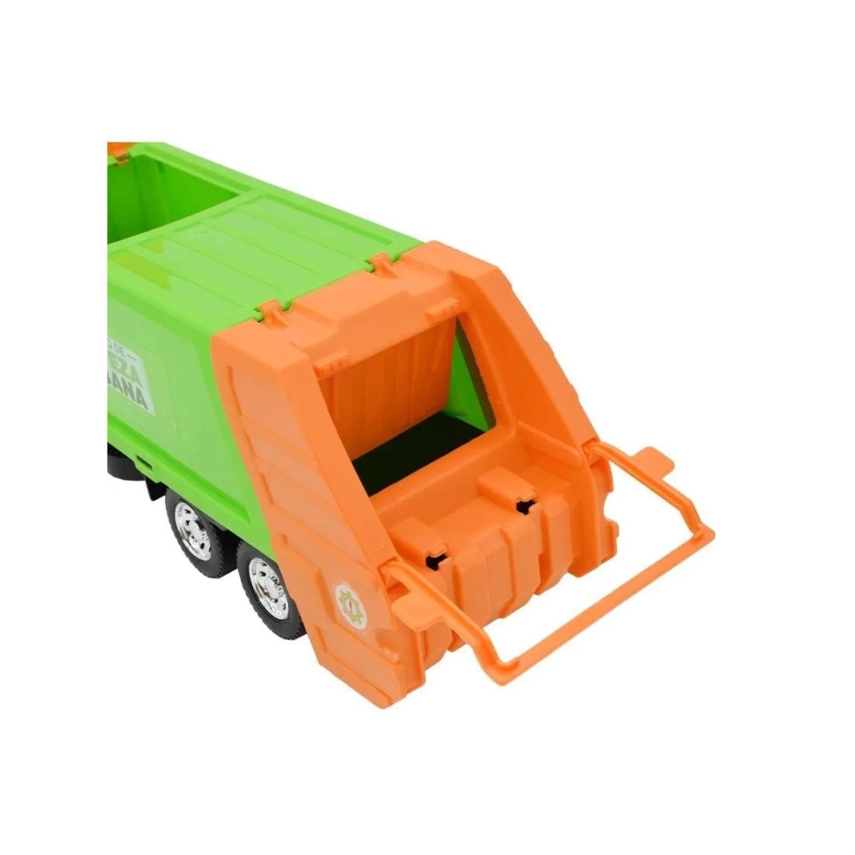 Brinquedo Caminhão Iveco Coletor Limpeza Urbana Verde / Laranja - Usual Brinquedo Caminhão Iveco Coletor Limpeza Urbana Verde / Laranja - Usual